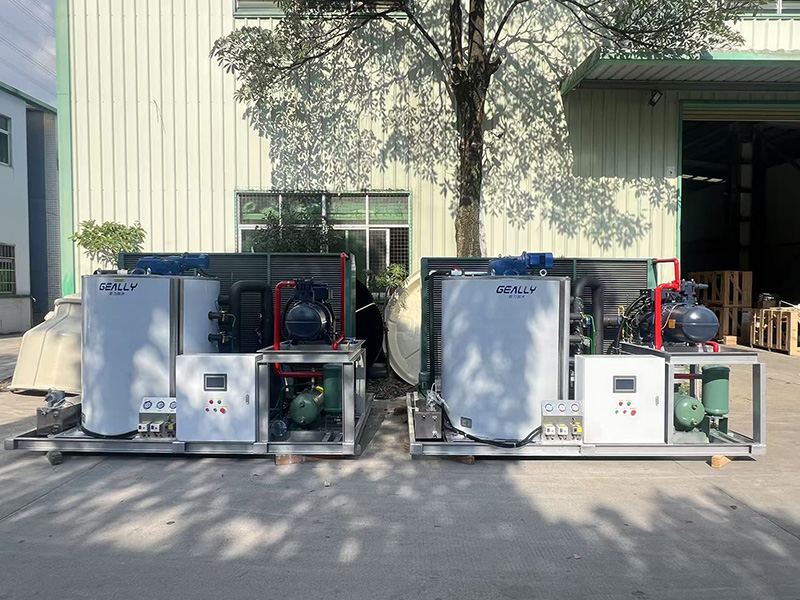 非洲客户2台风冷片冰机